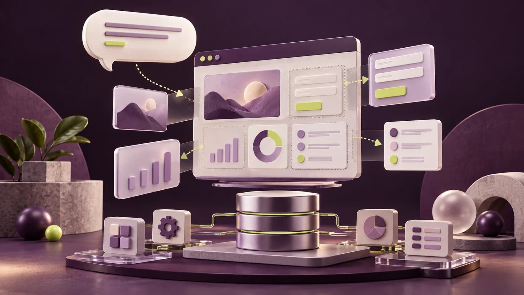 Generative AI application builder turning natural language prompts into working enterprise components.